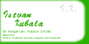 istvan kubala business card